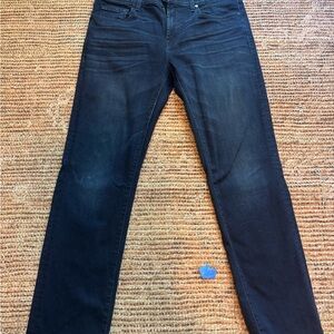 7 For All Mankind Black Straight Jeans